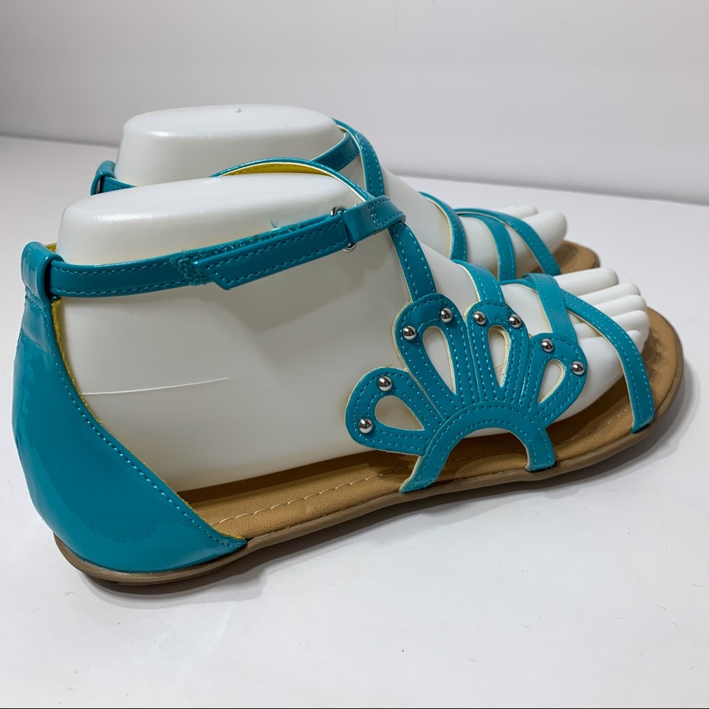 Like New American Eagle Turquoise Strappy Sandals‎